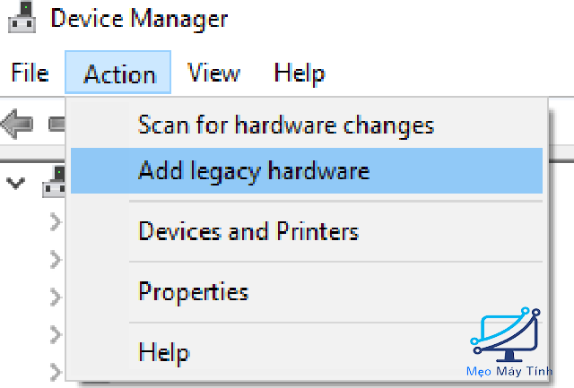 Hướng dẫn sử dụng Add legacy hardware 1