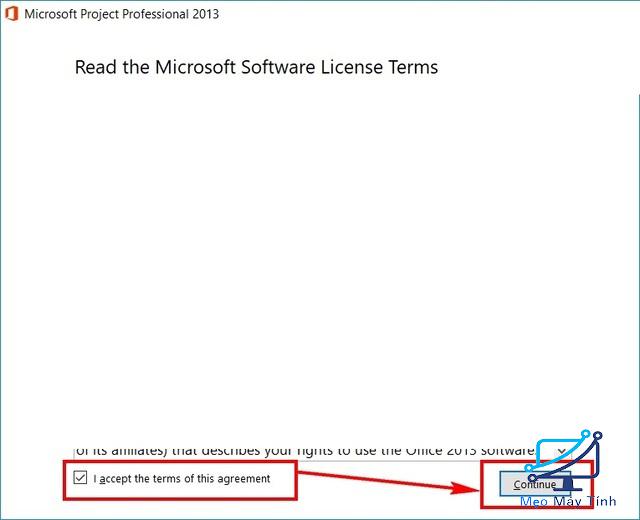 cài đặt phần mềm Microsoft Project 2013 bước 3