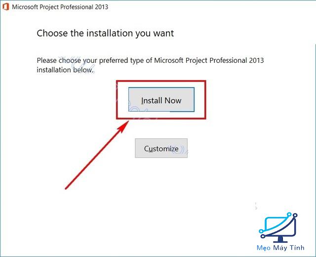 cài đặt phần mềm Microsoft Project 2013 bước 4