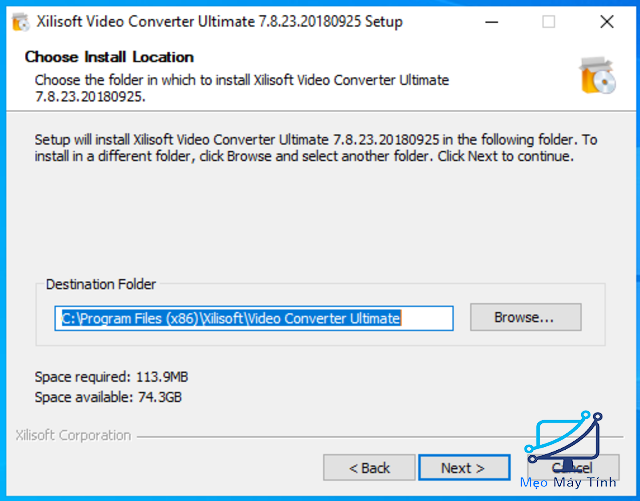 cài đặt Xilisoft Video Converter Ultimate bước 5