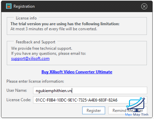 cài đặt Xilisoft Video Converter Ultimate bước 9