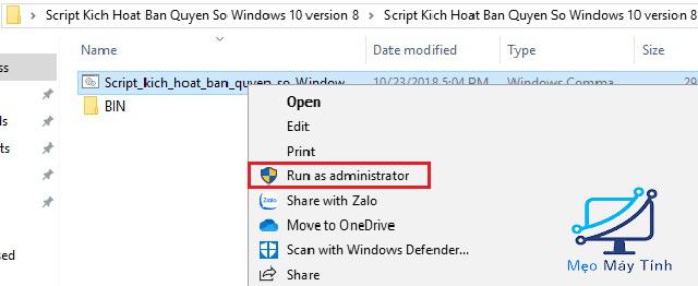 Active Win 10 CMD bằng Script -2