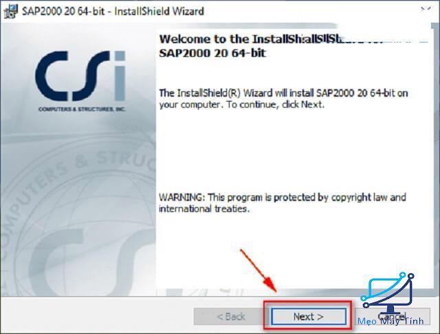 Cài đặt SAP2000 v20.2 bước 3