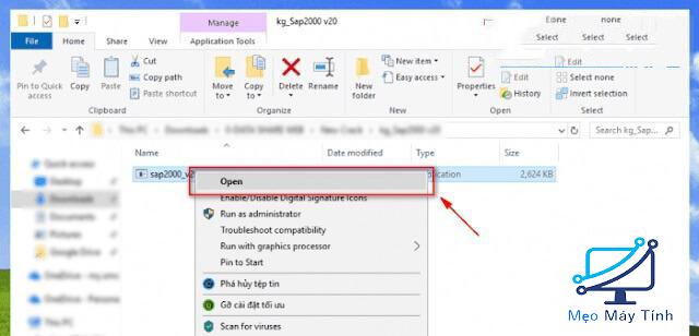 Kích hoạt SAP2000 v20.2 bước 1