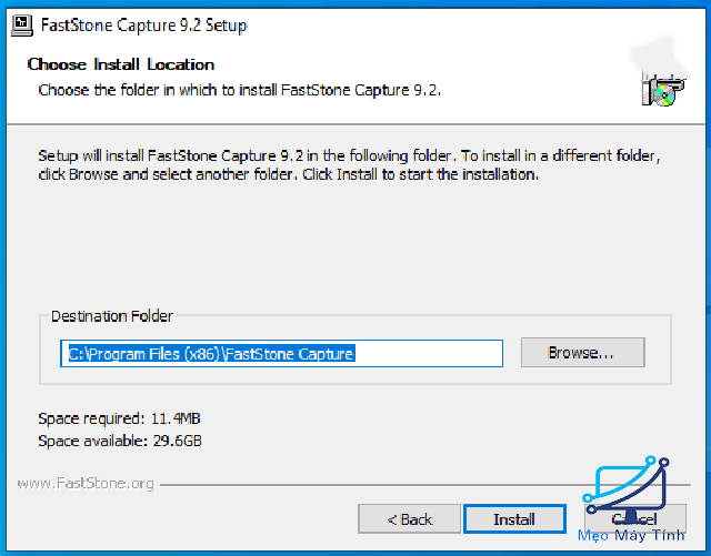Cách cài đặt FastStone Capture 9.0 full key 3
