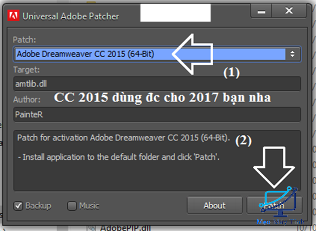 crack phần mềm Dreamweaver CC 2017-3