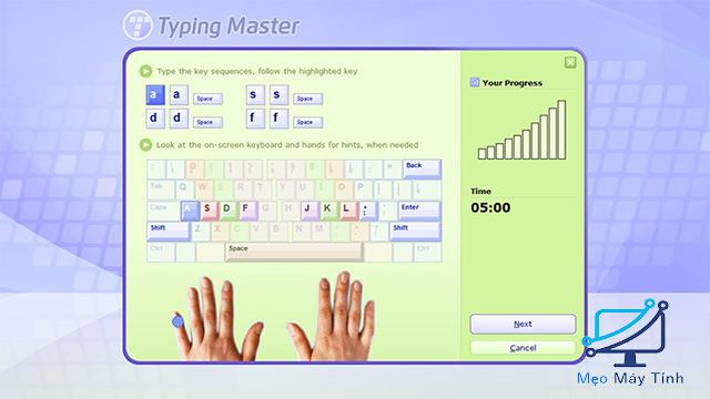 Giao diện Typing Master