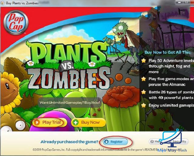 Cài đặt game Plants vs Zombies 2 bước 5