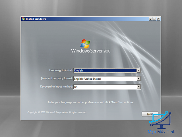 Hướng dẫn cài đặt Windows Server 2008 R2 ISO 7