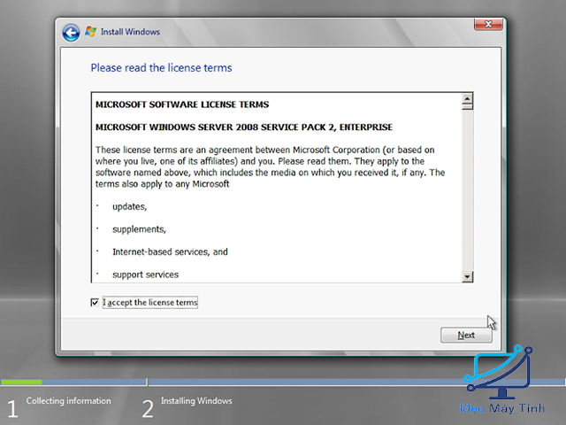 Hướng dẫn cài đặt Windows Server 2008 R2 ISO 8