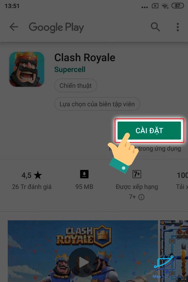 Cách tải Clash Royale trên Android 3