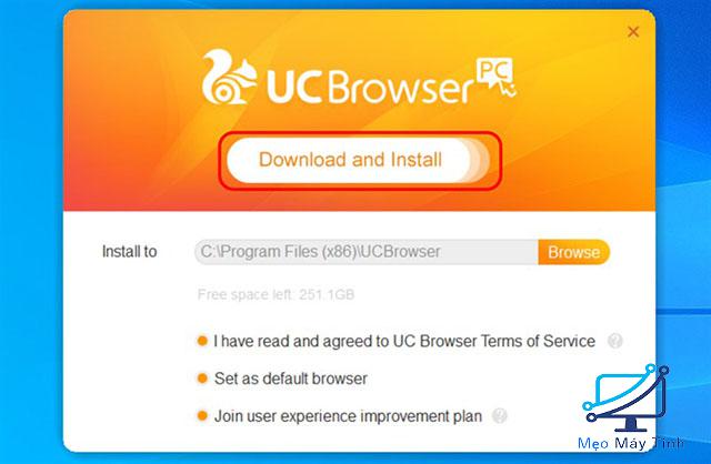 Cách cài đặt UC Browser cho máy tính 2