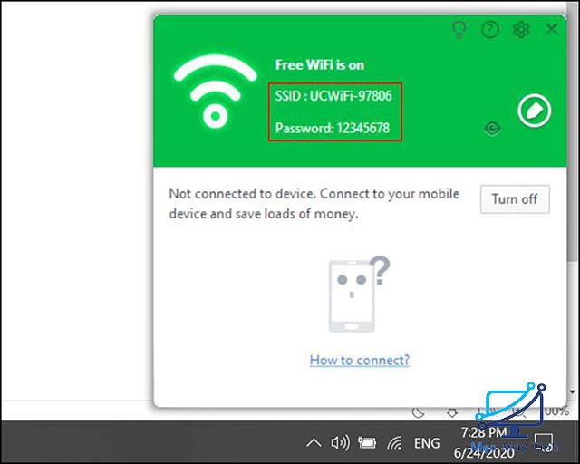 Cách phát WiFi trên máy tính bằng UC Browser 5