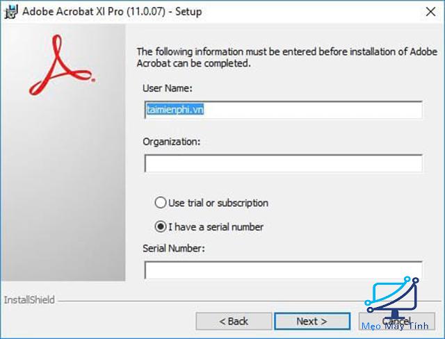 Cách cài đặt Adobe Acrobat 7 Pro 7